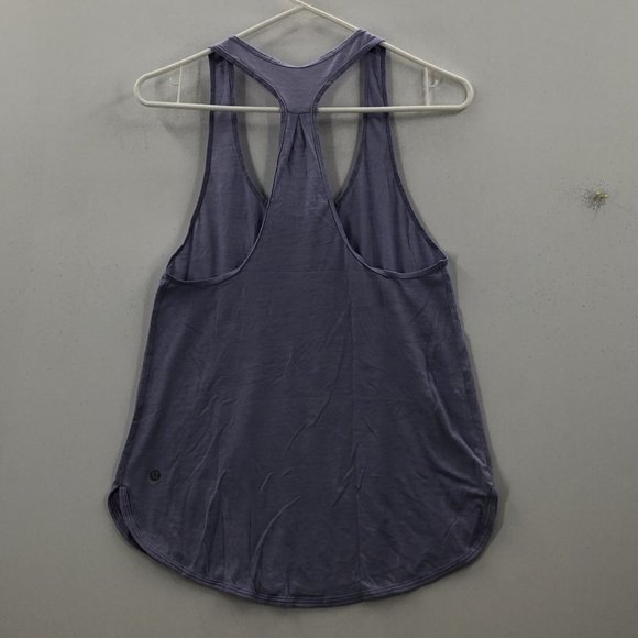 Lululemon Cool light Purple Sleeveless Flowy Racerback Pullover Tank Top Size 2 - Picture 5 of 6